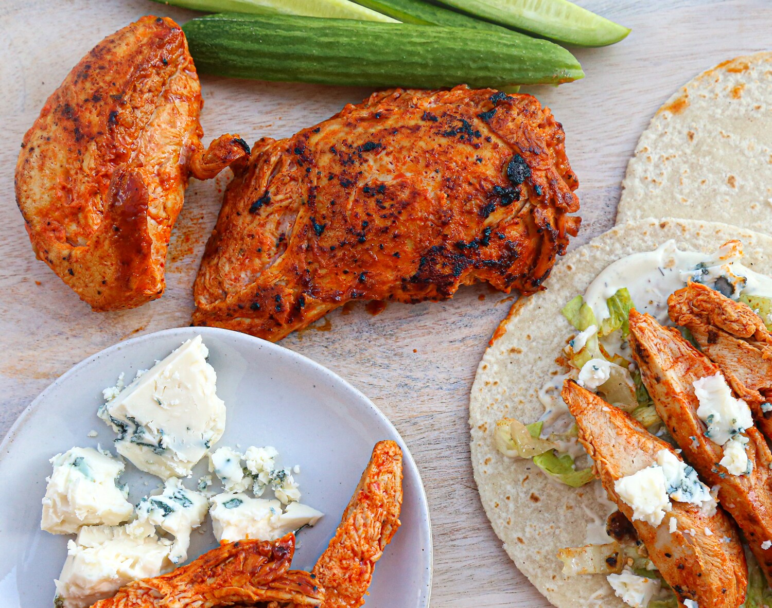 Buffalo Marinated Chicken Breasts, Raised w/o Antibiotics, Uncooked