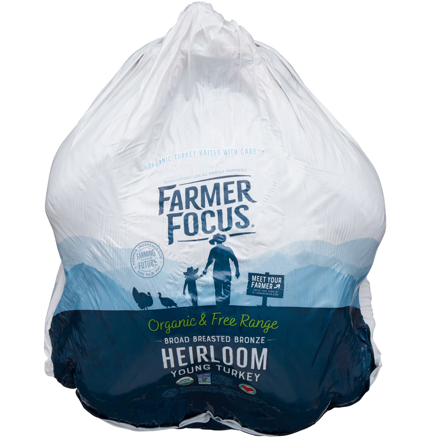 Farmer Focus Organic Heirloom Whole Turkey, Fresh