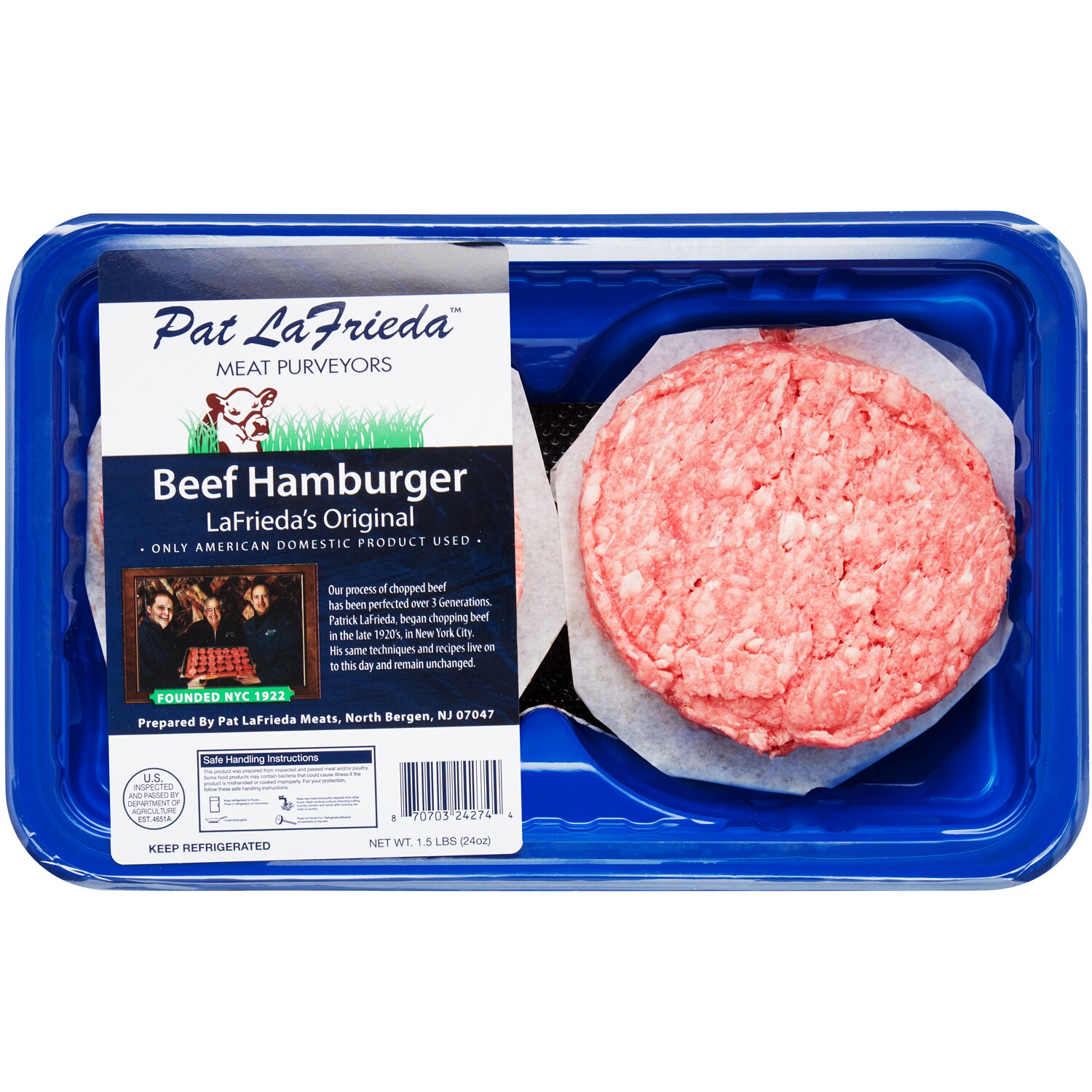 Pat LaFrieda Original Beef Hamburger, Fresh
