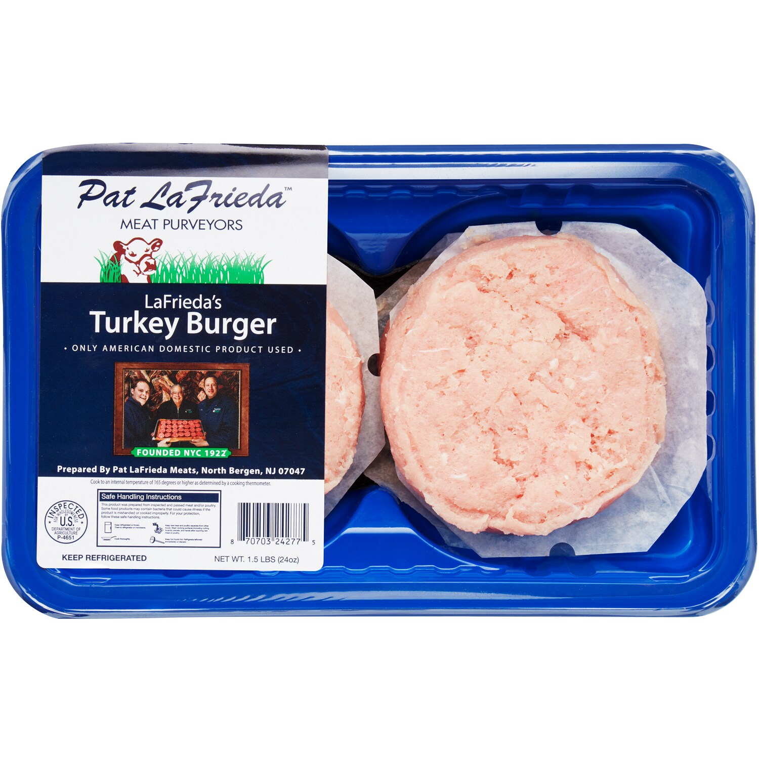 Pat LaFrieda Turkey Burgers, Fresh
