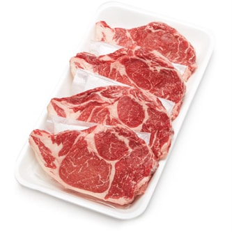Prime Beef Rib Eye Steak, Lip-On, Boneless, Value Pack