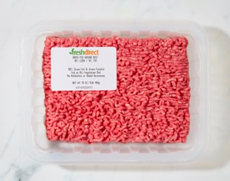 Just FreshDirect 100% Grass-Fed 90% Lean Ground Beef, Fresh