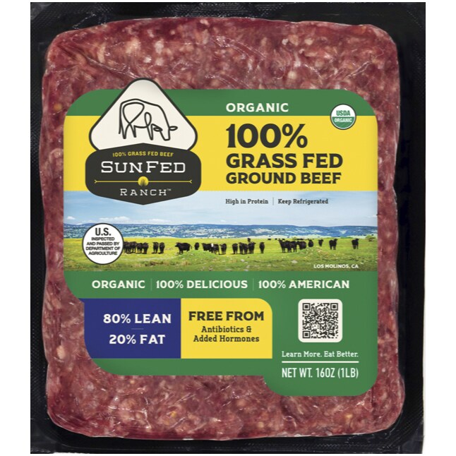 SunFed Ranch Organic California-Raised 80% Lean Ground Beef