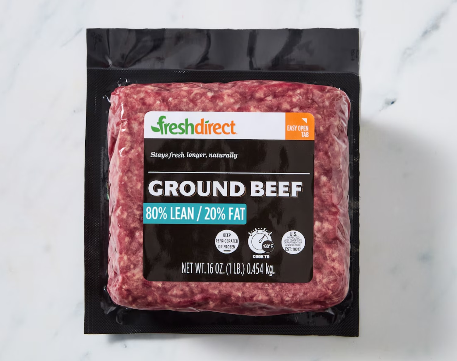 FreshDirect 80% Lean Ground Beef, Fresh