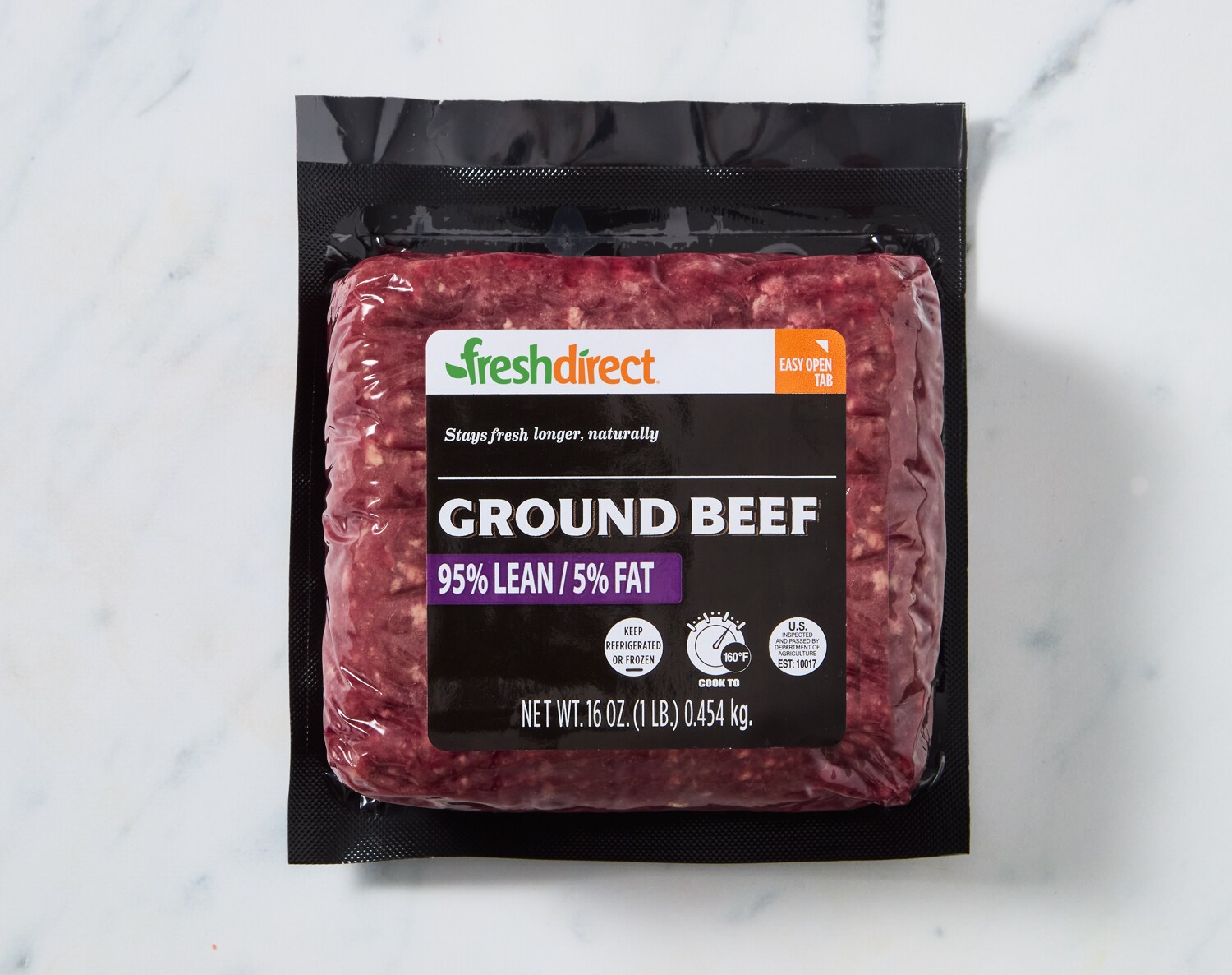 FreshDirect 95% Lean Ground Beef, Fresh, image 2 of 2 slides