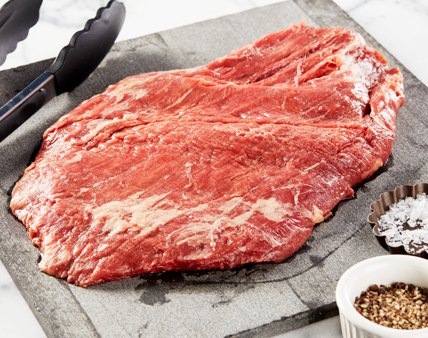 Bourbon Marinated Flank Steak, Raised w/o Antibiotics, Uncooked