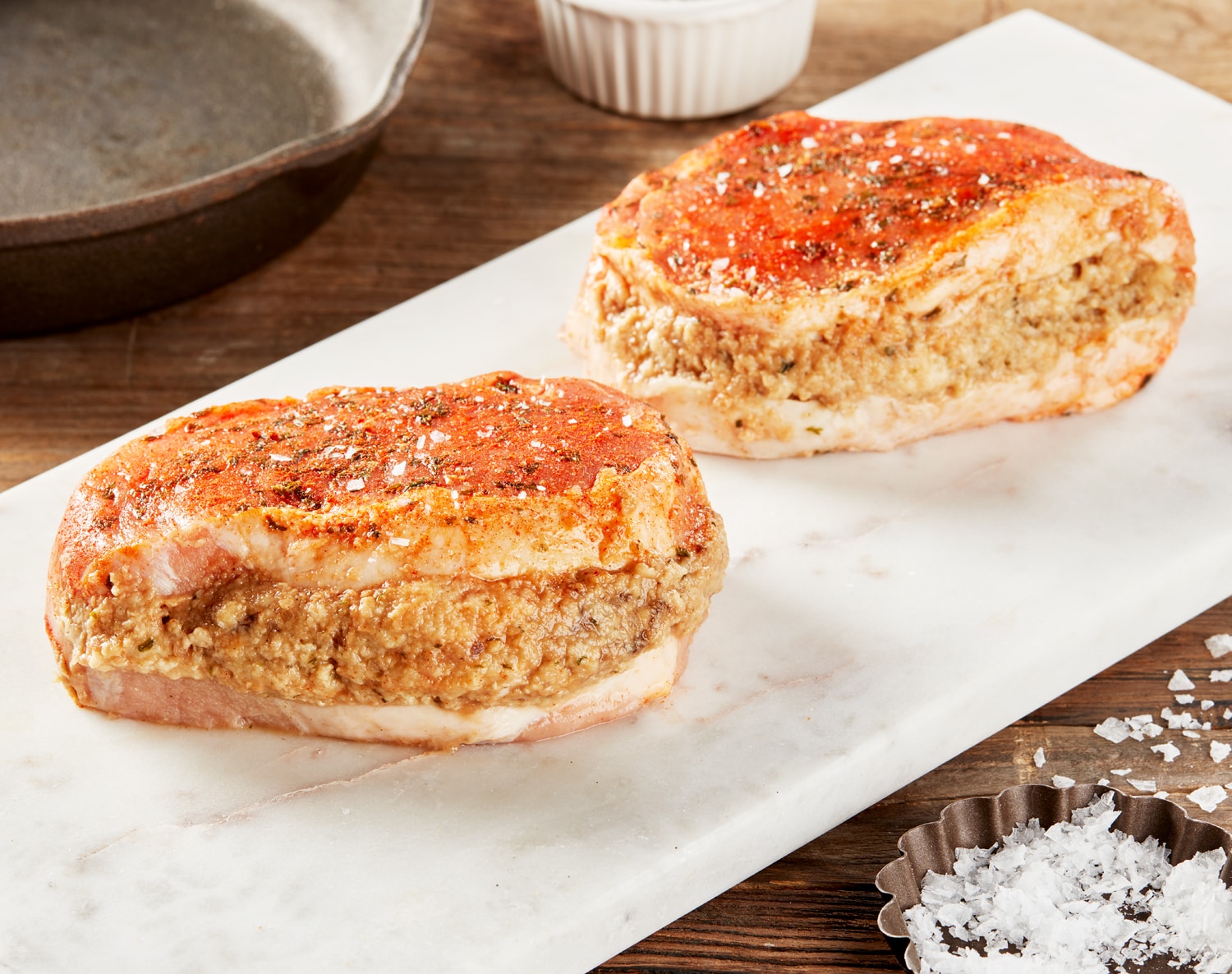 Homestyle Stuffed Pork Chops, Raised w/o Antibiotics, Uncooked