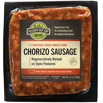 Hickory Nut Gap Pasture-Raised Heritage Ground Pork Chorizo, Non-GMO, Raised w/o Antibiotics