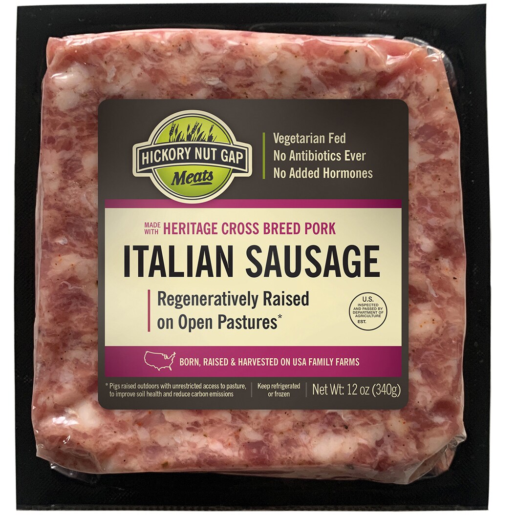 Hickory Nut Gap Pasture-Raised Heritage Italian Sausage Meat, Non-GMO, Raised w/o Antibiotics