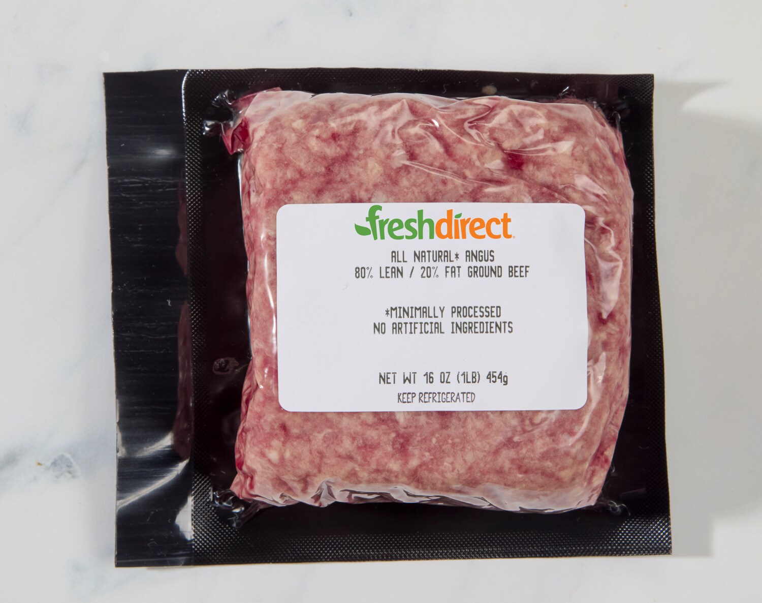 Just FreshDirect Angus 80% Lean Ground Beef, Fresh
