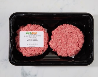 Just FreshDirect Angus 80% Lean Beef Burgers, Fresh