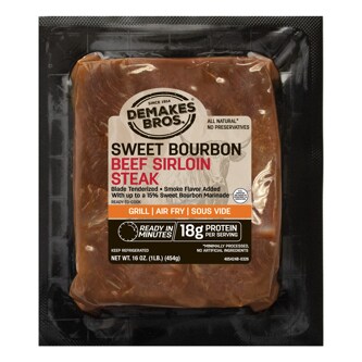 Demakes Bros. Beef Sirloin Steak, Sweet Bourbon, Frozen