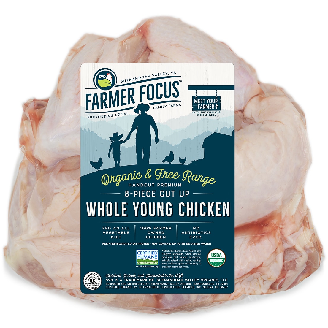 Farmer Focus Organic Cut-up Whole Chicken