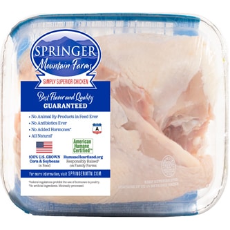 Springer Mountain Farms Chicken Breasts with Ribs, Raised w/o Antibiotics 
