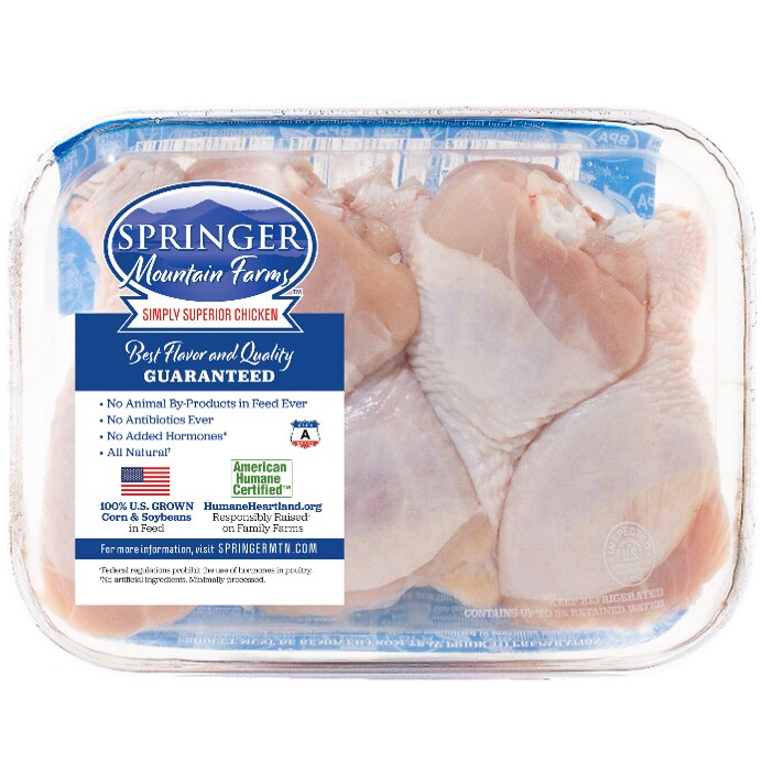 Springer Mountain Farms Chicken Drumsticks, Raised w/o Antibiotics 
