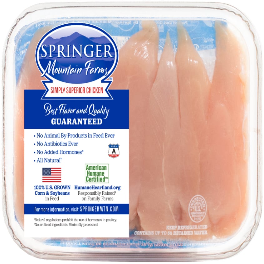 Springer Mountain Farms Chicken Tenders, Raised w/o Antibiotics 