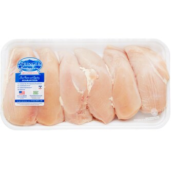 Springer Mountain Farms Boneless Skinless Chicken Breasts Value Pack, Raised w/o Antibiotics 