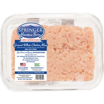 Springer Mountain Farms 99% Fat Free Ground Chicken Breast, Raised w/o Antibiotics