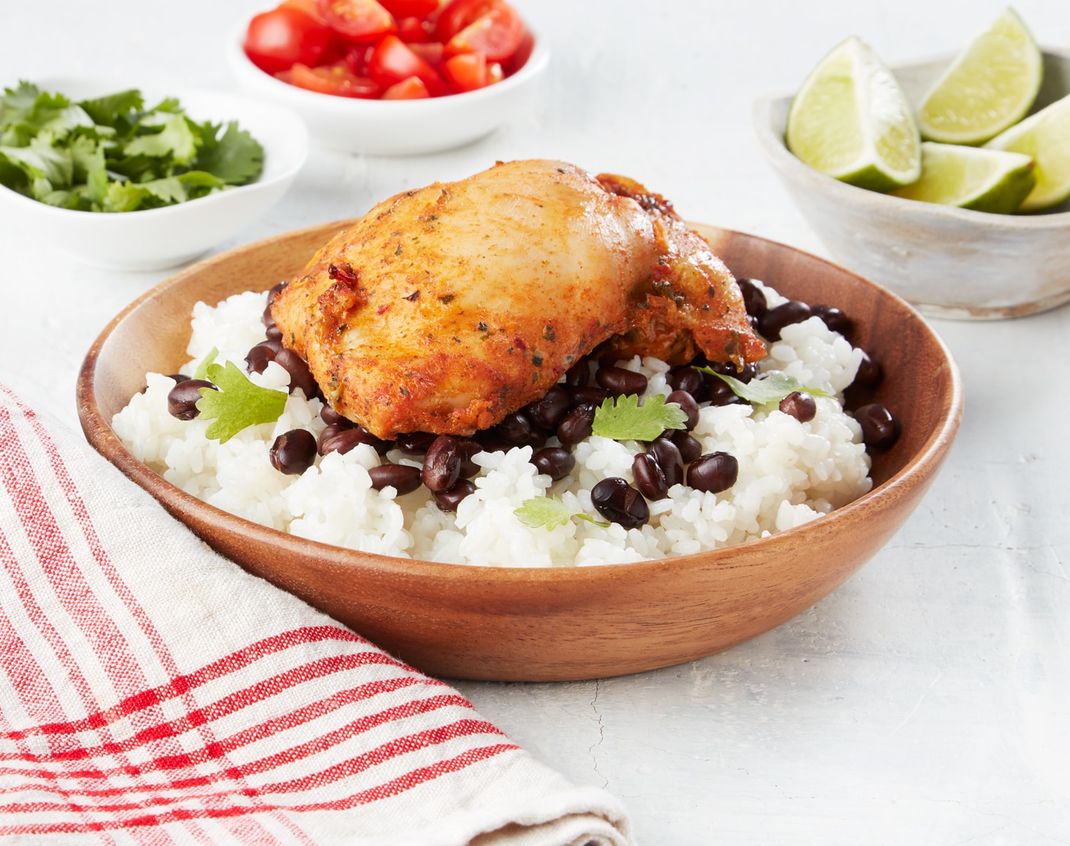 Southwestern Style Boneless Chicken Thighs, Raised w/o Antibiotics, Uncooked, image 1 of 2 slides