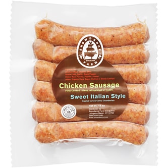 Snowdance Farm Local Heritage Sweet Italian Chicken Sausage, Raised w/o Antibiotics