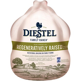 Diestel Family Ranch Regenerative Raised Whole Turkey, Non-GMO w/o Antibiotics, Fresh (10-12LB)