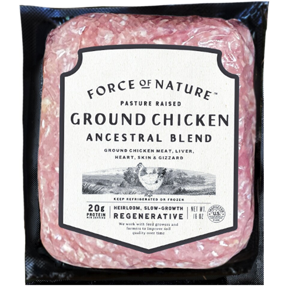 Force of Nature Ancestral Blend Ground Chicken, Frozen