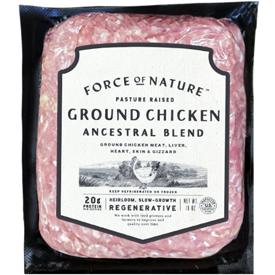 Force of Nature Ancestral Blend Ground Chicken, Frozen