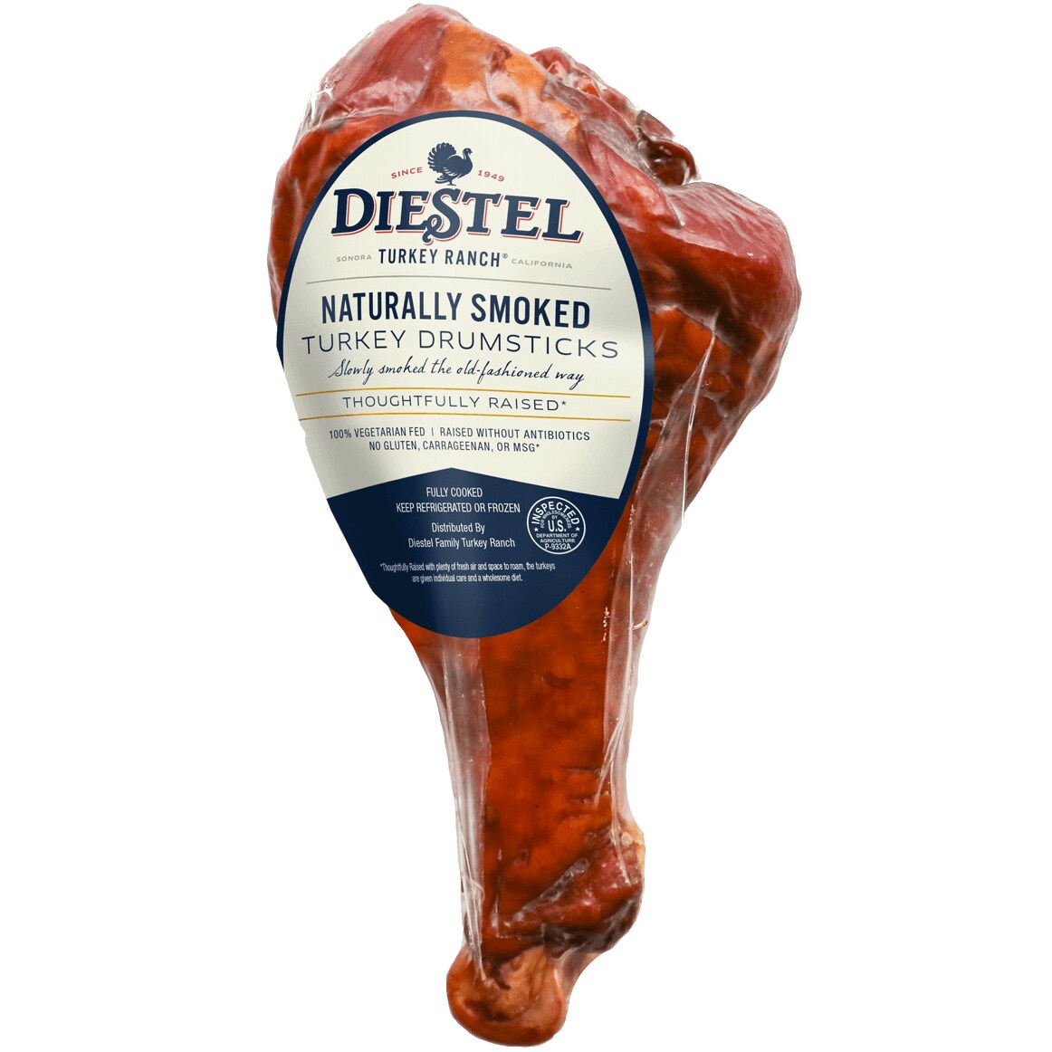 Diestel Family Ranch Naturally Smoked Turkey Drumsticks (approx. 0.6-1.1lb)