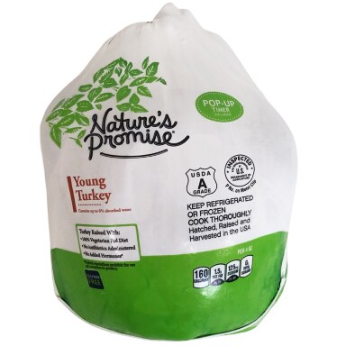 Nature's Promise Whole Young Turkey, Raised w/o Antibiotics, Fresh