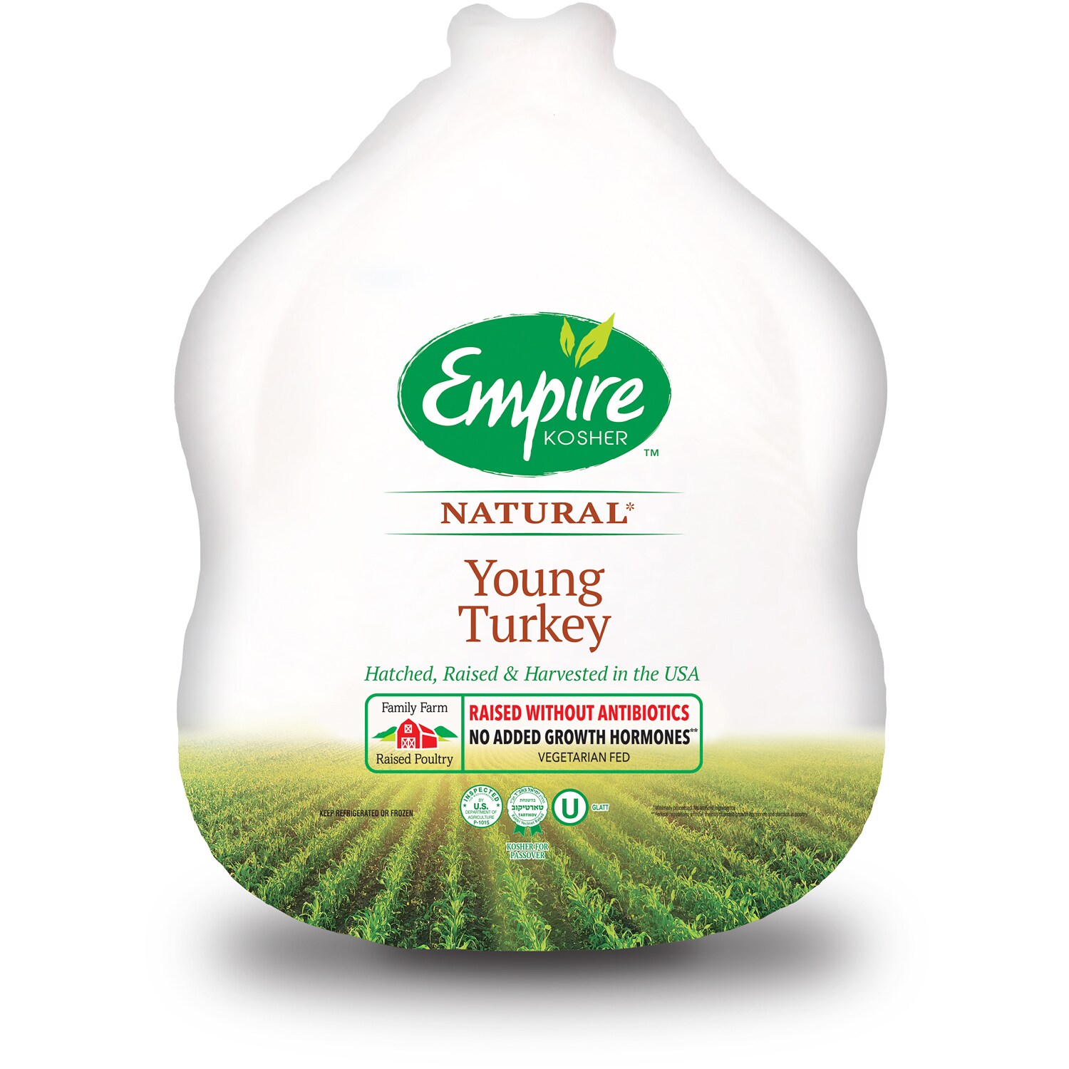 Empire Kosher Whole Turkey, Raised w/o Antibiotics, Fresh (16-20LB)