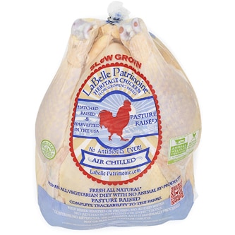LaBelle Patrimoine Whole Chicken, Pasture-Raised, Heritage, Slow-Grown, Air-Chilled