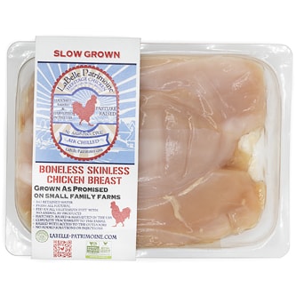 LaBelle Patrimoine Boneless Skinless Chicken Breast, Pasture-Raised, Heritage, Slow-Grown, Air-Chilled