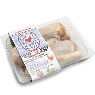 LaBelle Patrimoine Chicken Drumsticks, Pasture-Raised, Heritage, Slow-Grown, Air-Chilled 