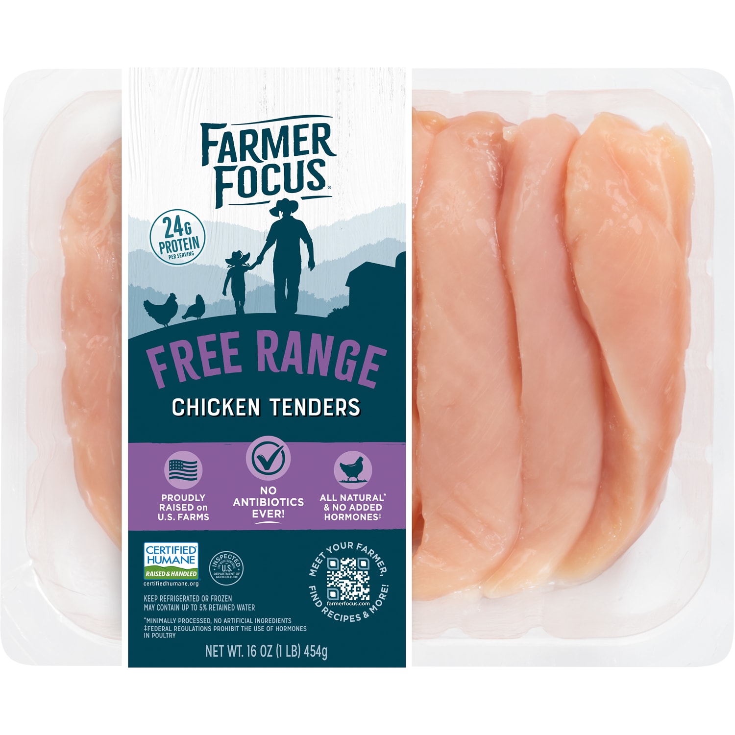 Farmer Focus Boneless Skinless Chicken Tenders