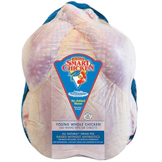 Smart Chicken Whole Chicken, Air-Chilled, Raised Without Antibiotics
