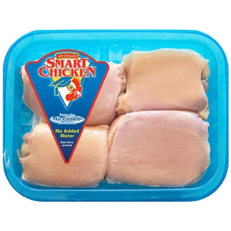 Smart Chicken Boneless Skinless Chicken Thighs, Air-Chilled, Raised Without Antibiotics