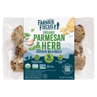 Farmer Focus Organic Parmesan & Herb Chicken Meatballs