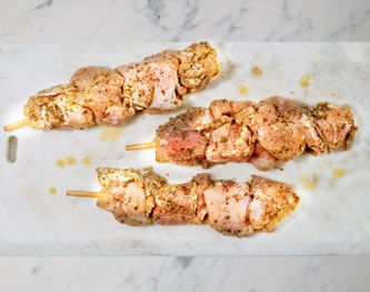 FreshDirect Marinated Chicken Souvlaki Skewers, Uncooked