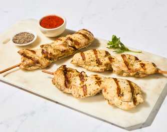 FreshDirect Marinated Chicken Souvlaki Skewers, Uncooked
