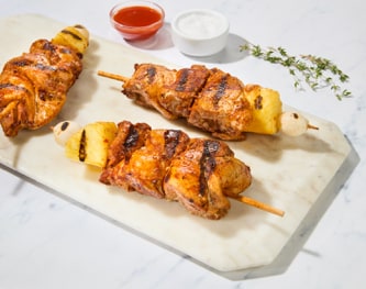 FreshDirect Marinated Al Pastor Chicken Skewers, Uncooked