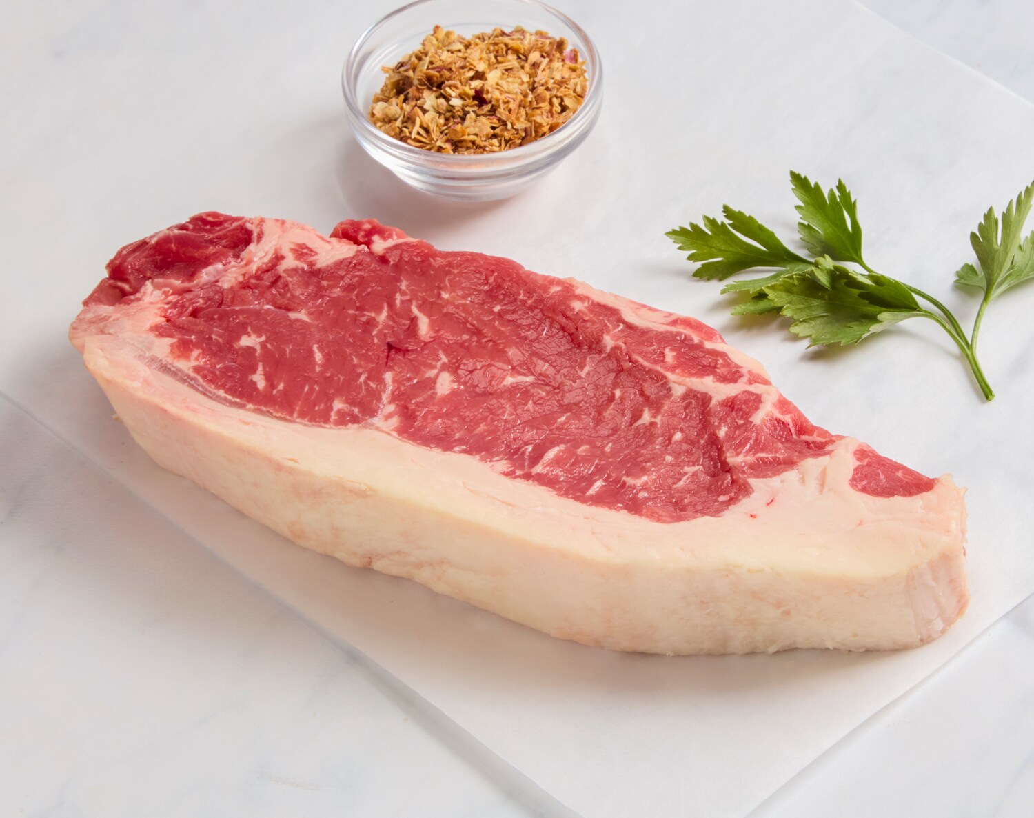 Angus RWA NY Strip Steak, Boneless, image 1 of 2 slides
