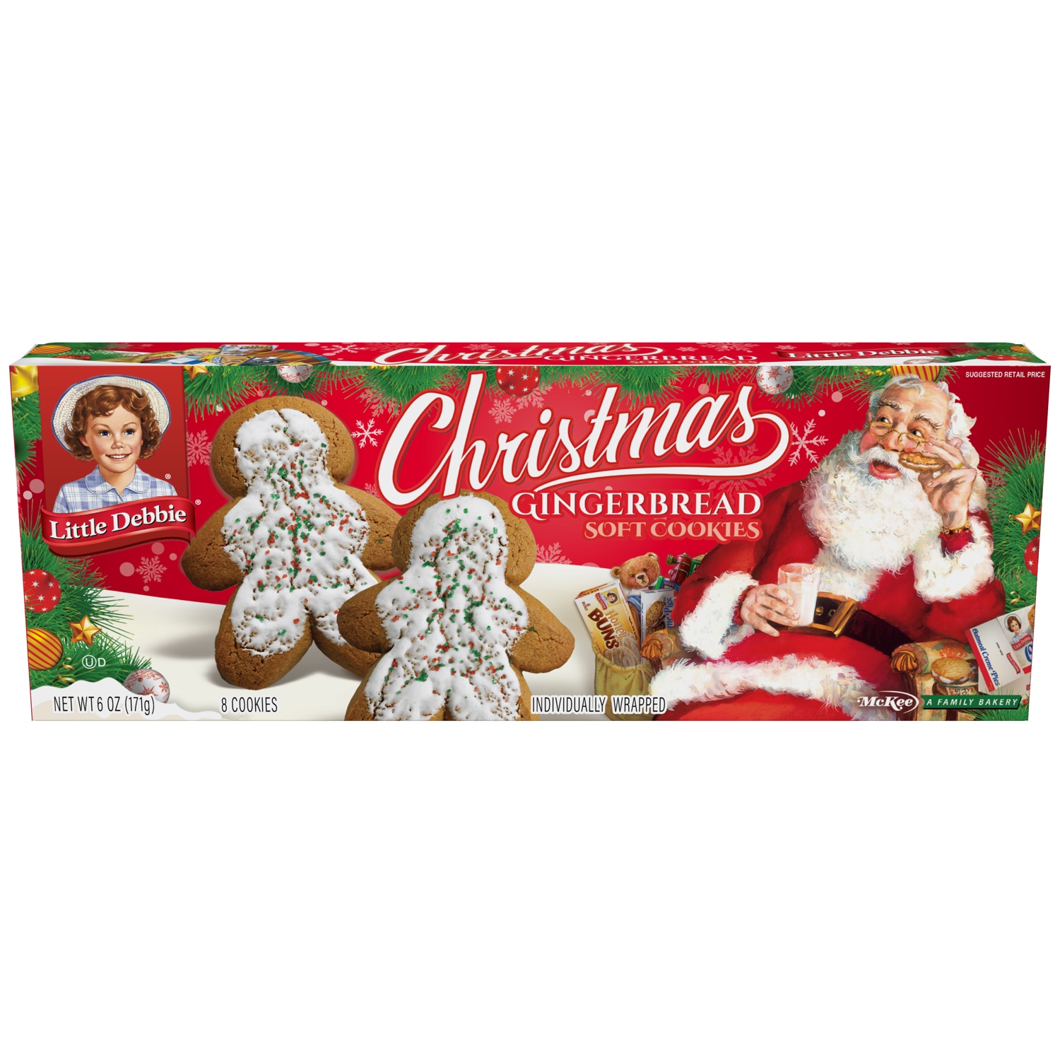 Little Debbie Christmas Gingerbread Soft Cookies