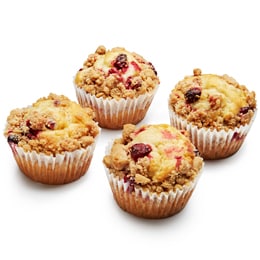 Morrisons Whole Grain Muffins, Cranberry Apple