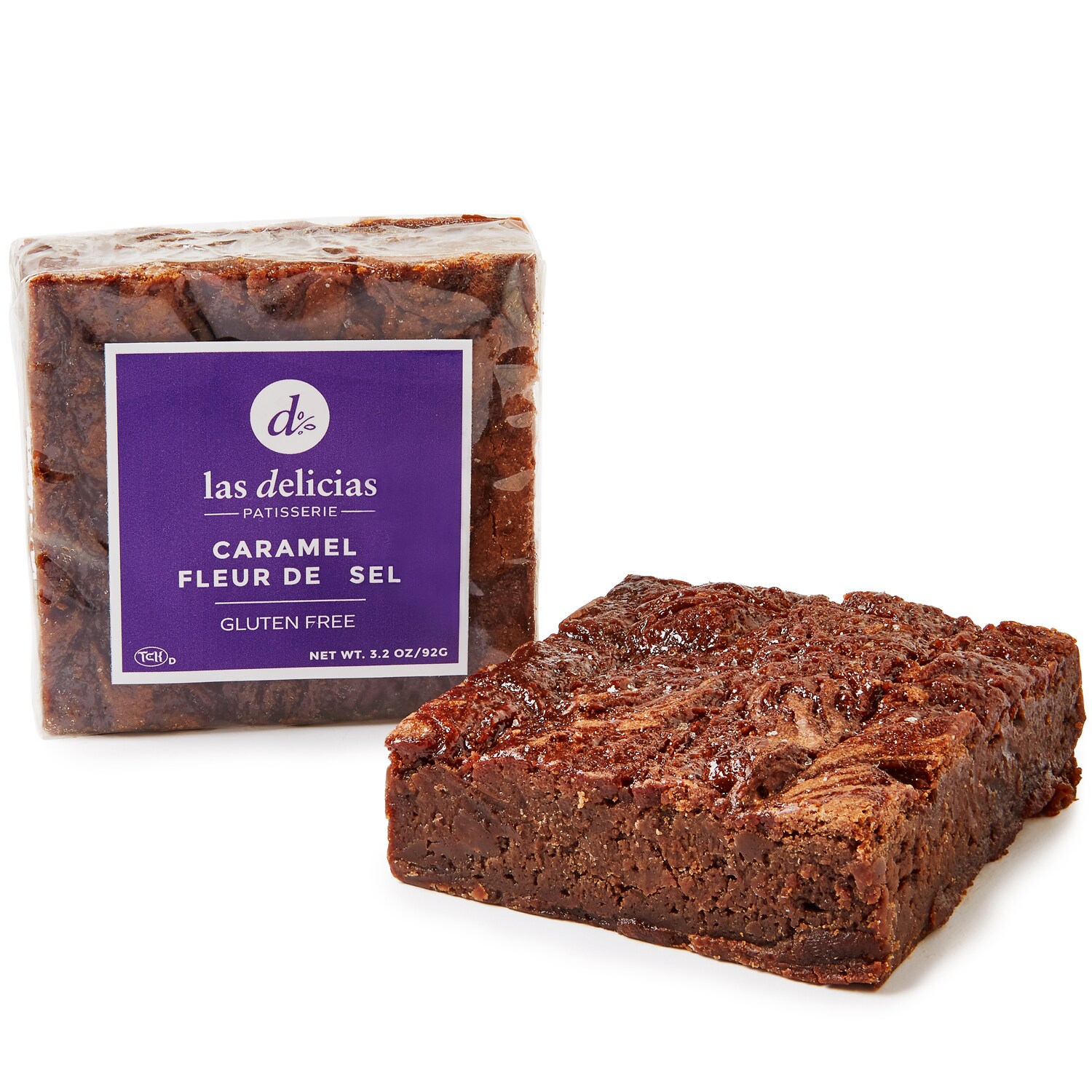 Las Delicias Patisserie Gluten-Free Caramel Fleur de Sel Brownie