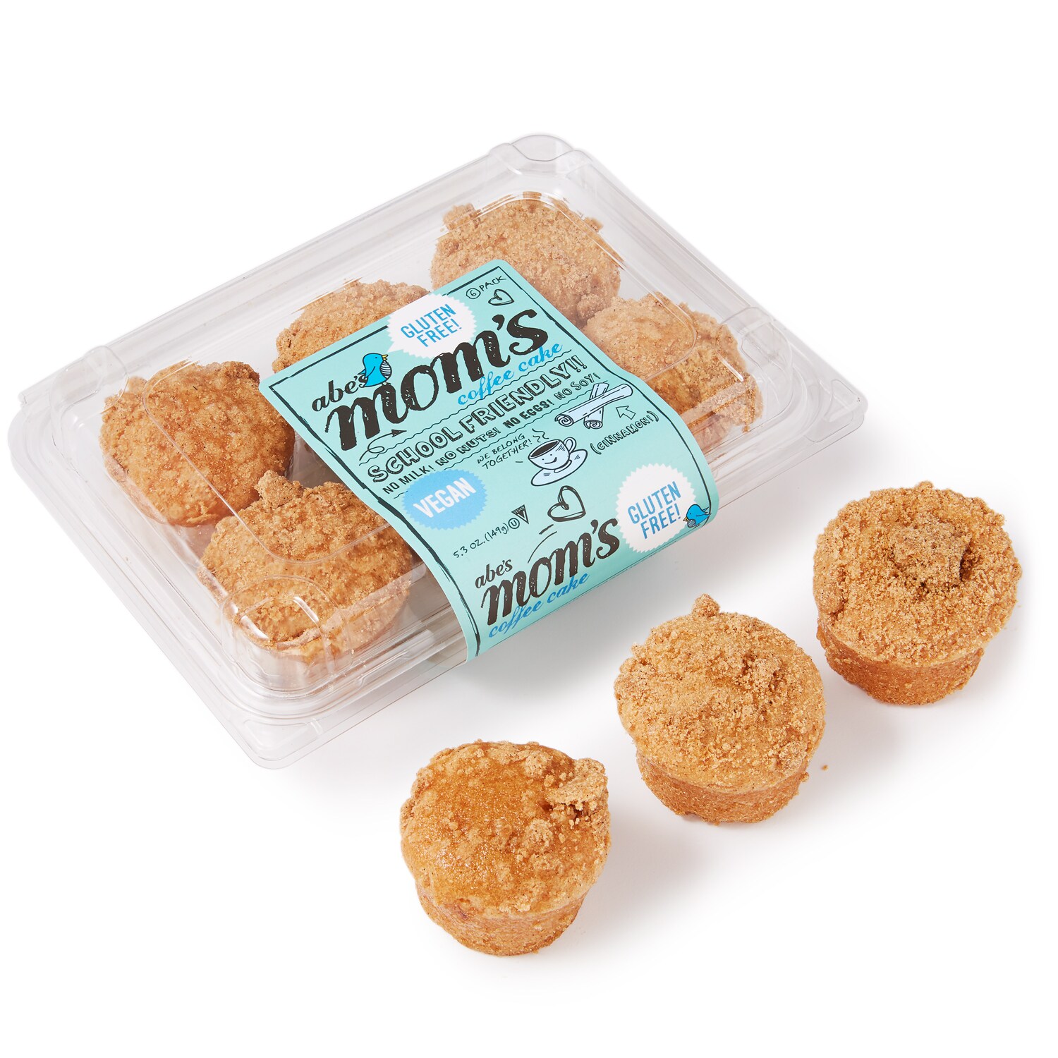 Order Abe's Mom's Gluten Free and Vegan Muffins, Coffee Cake, Frozen