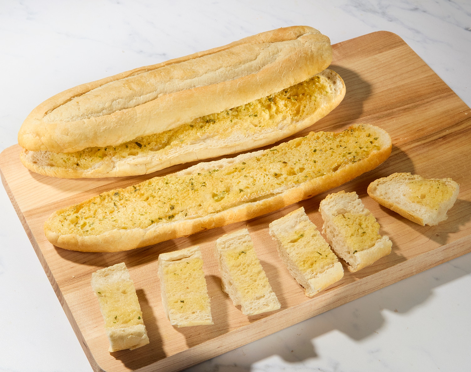 FreshDirect Frozen Garlic Bread Demi-Baguette, image 2 of 2 slides