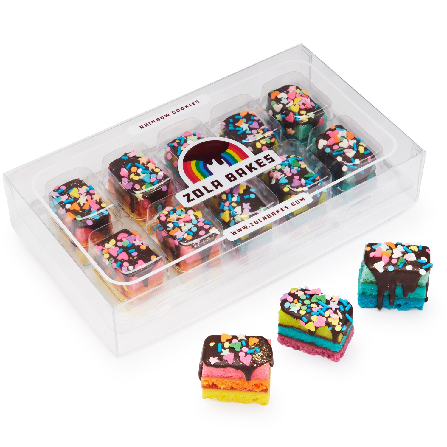 Zola Bakes Rainbow Cookies