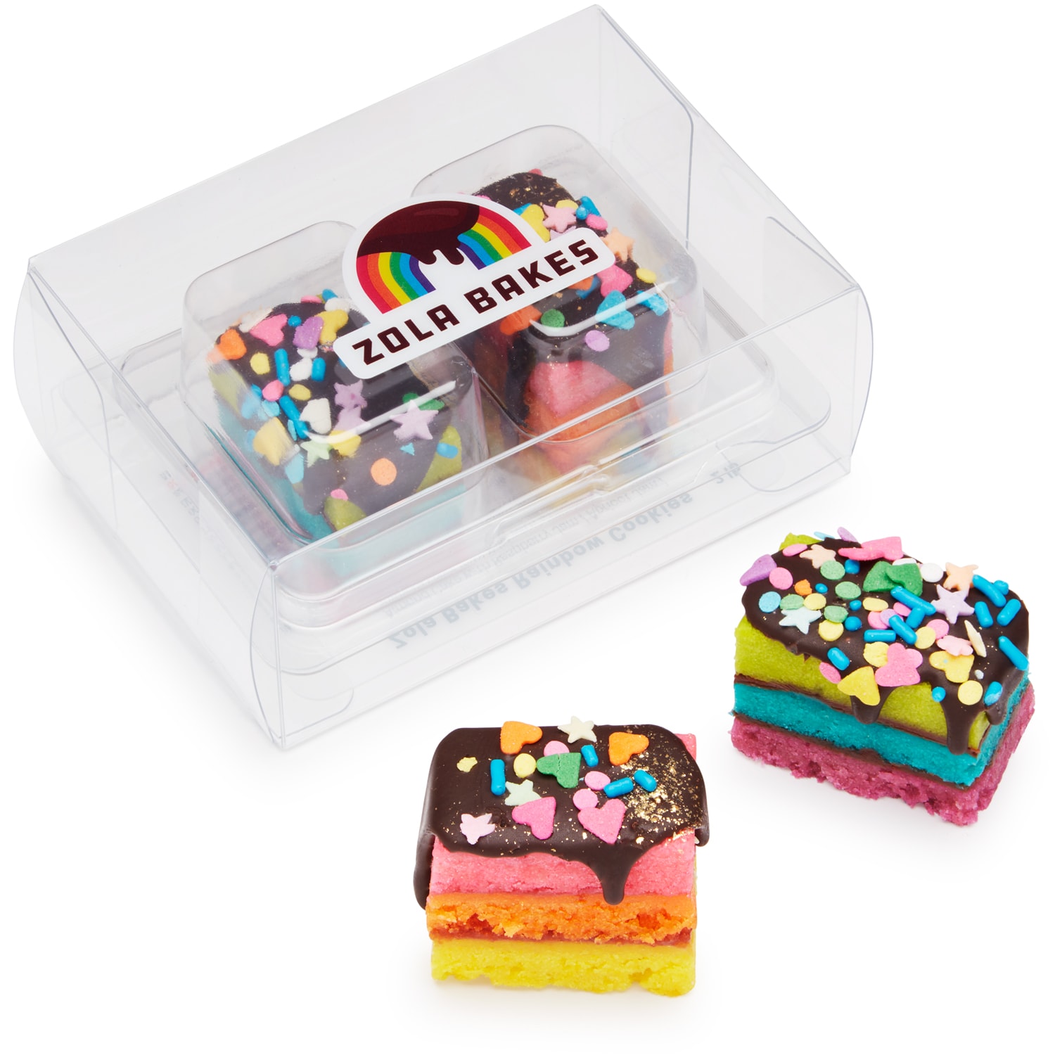 Zola Bakes Rainbow Cookies