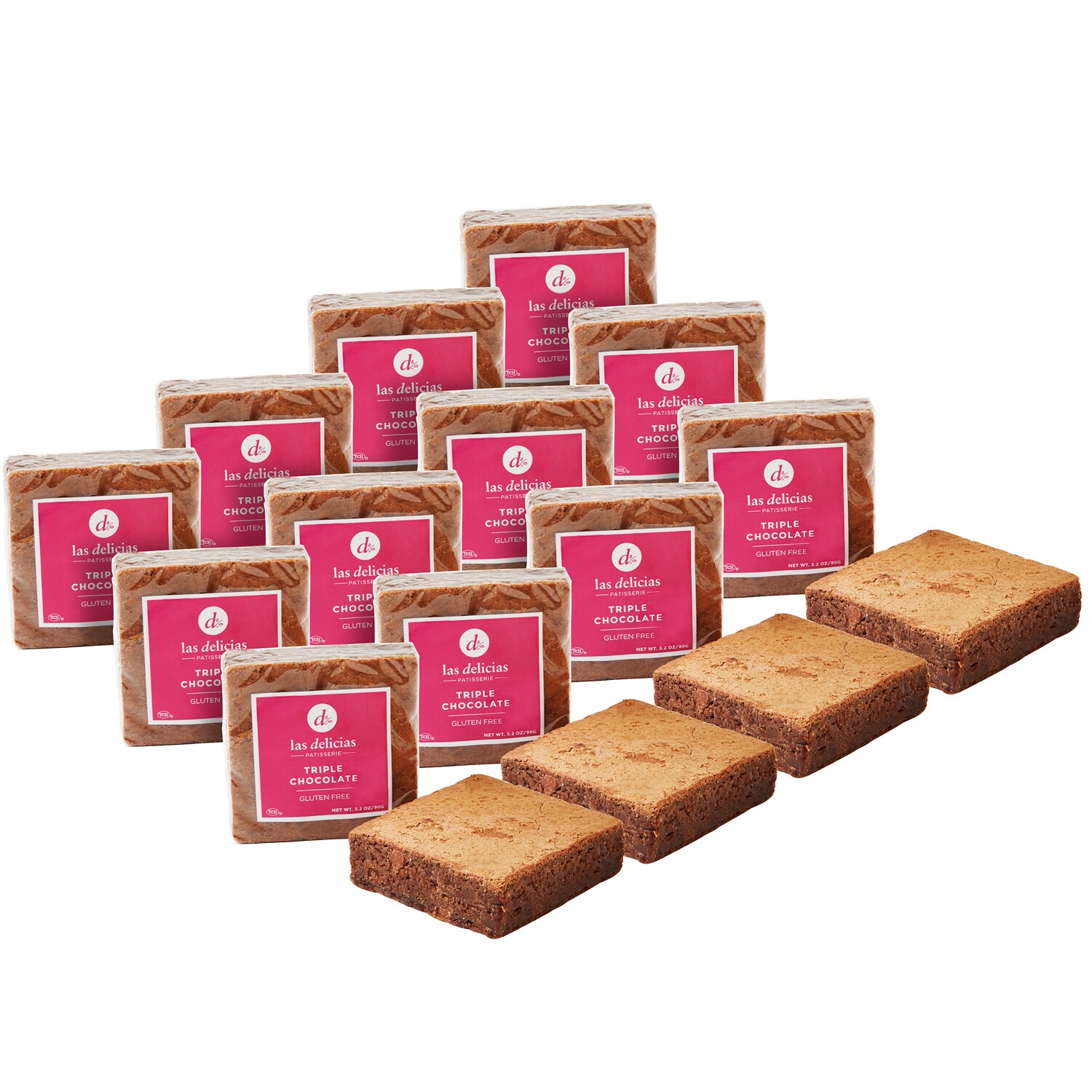 Las Delicias Patisserie Gluten-Free Triple Chocolate Brownies