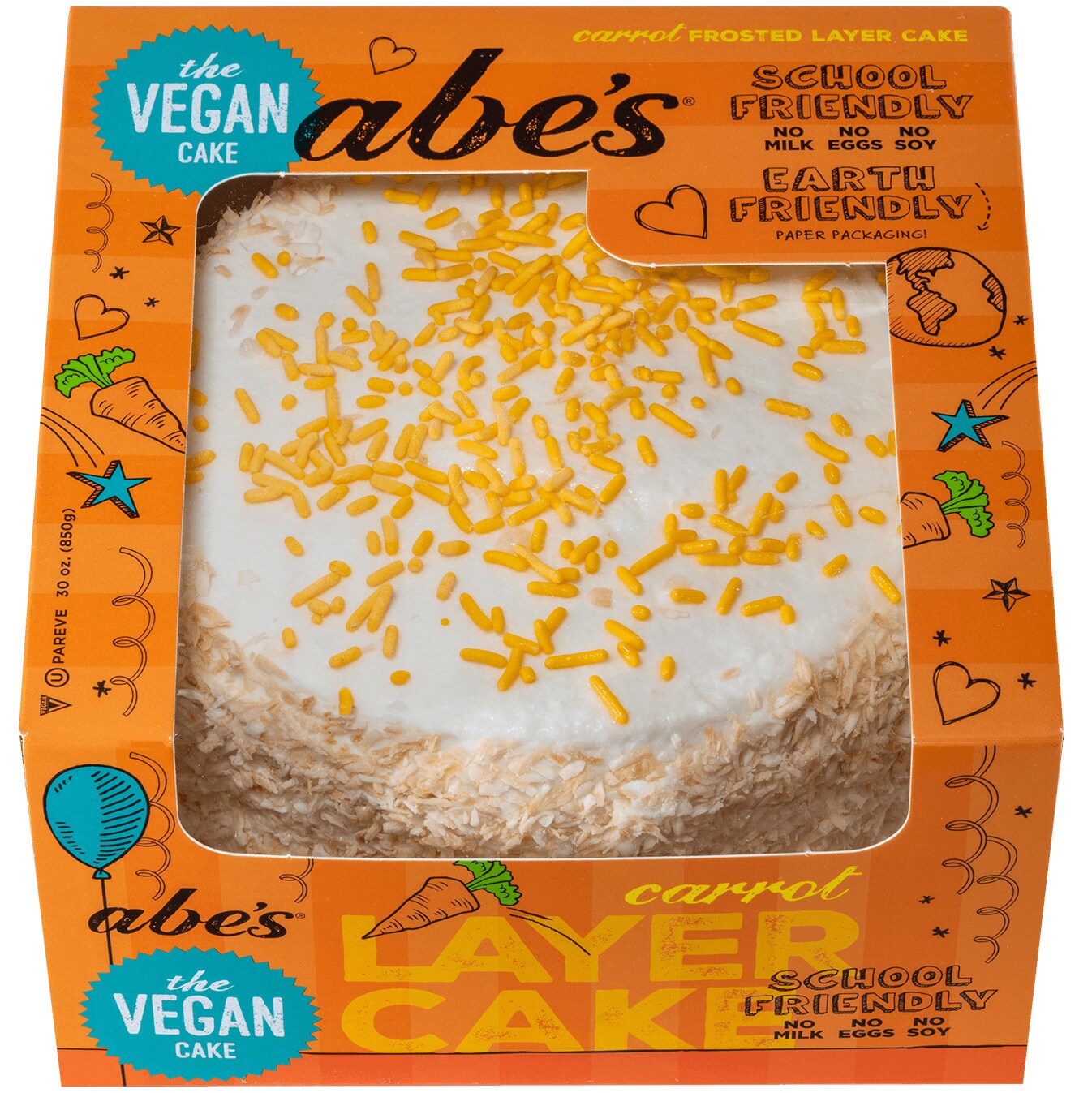 Abe's Vegan Carrot Layer Cake, Frozen
